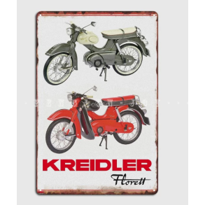 Retro Metalskilt - Kreidler Florrett - 20x30 cm