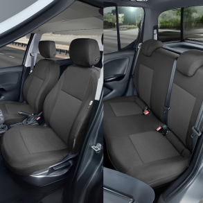 Skrddersyet Sdeovertrk Komplet st - ARES - Opel Corsa E rg. 2014-2019 (til standard bagsde)