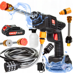 Trdls hjtryksrenser med batteri 30 bar - Ergonomisk design - Komplet st inkl. tilbehr