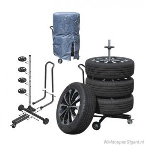 Hjulholder XL Flytbar m/ Cover Lux - Dkstativ Til Dk & Flg