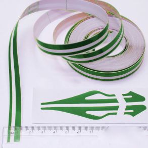 Stafferingstape - Dobbelt 4+2 mm - Grn 9,8 Meter