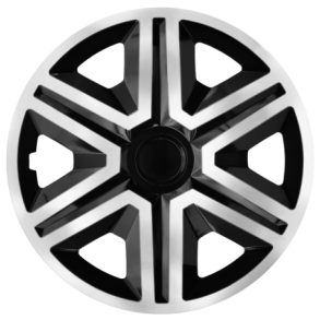Hjulkapsler 4 stk. - ACTION DC Sort/Slv - Str. 14