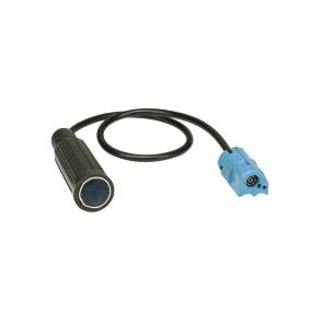 Antenneadapter - (M/NO) stik (M) til DIN-kobling (F) - Til Opel, Nissan & Renault