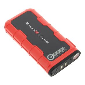 Jumpstarter Kit 12V - 12000 mAH - 2x USB-indgange & med lys