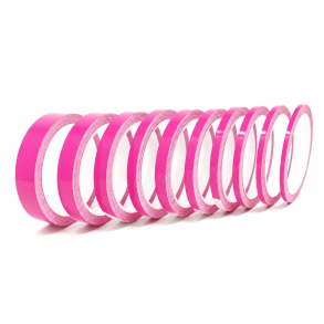 Stafferingstape blank pink - L�ngde 10m x Bredde 3-12mm (flere varianter)