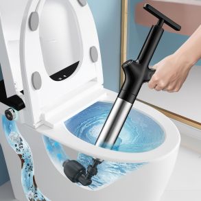 Afl�bspumpe til toilet 1-8 bar - Kemikaliefri afl�bsrensning - Inkl. diverse tilbeh�r