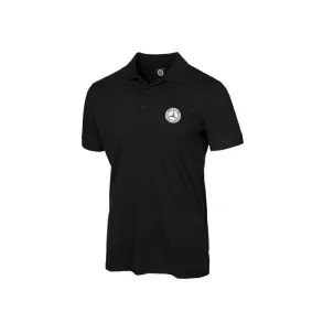 Mercedes Polo Original - Sort M. hvid logo - Str. L-XXL