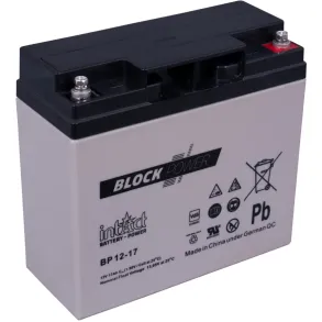 Havetraktorbatteri - IntAct Block-Power AGM Batteri - 12V / 18Ah