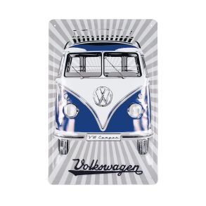 RETRO Metalskilt BL - ''VW BUS T1 (BULLI CAMPERVAN)'' - STRRELSE 20X30 CM