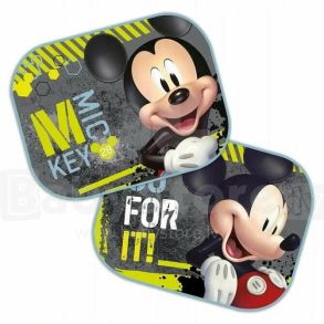 Solbeskytter til siderude - Disney Mickey Mouse 2 stk - 44 X 35 cm
