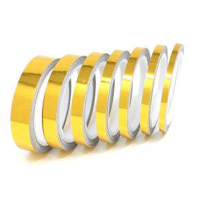 Stafferingstape blank guld - Lngde 8,5m x Bredde 3-50mm (flere varianter)