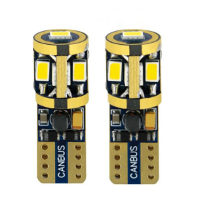 LED Pre Xenon Hvid 9x SMD - Indbygget modstand 12-32V - 6500K / 25W - 2 stk