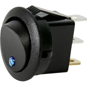 Mini kontakt ON/OFF - 12V 20A - Bl LED diode