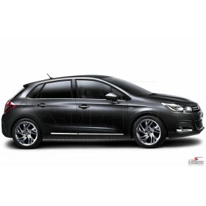 Sidelister - Citroen C4 RG. 2010-2018 - 4 stk. Rustfri stl krom