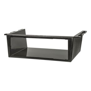 Radio Monterings Boks 1-DIN - Sort ABS Plast - Boks halvben