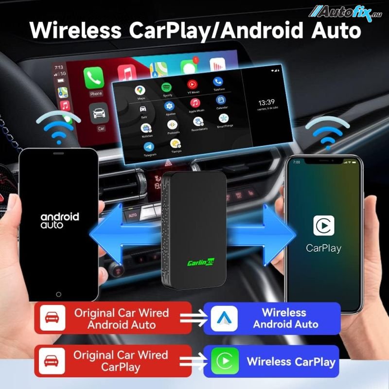 4.0 Apple Carplay/Android Auto Trådlös Adapter