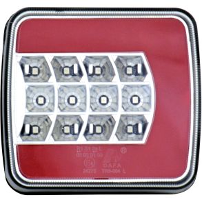 Trailerbaglygte LED - 4 Funktioner - Venstre 104x97 mm