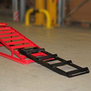 Forlnger til opkrselsrampe - Robust & kraftig stl - Kapacitet 800 kg pr. par (2 stk)