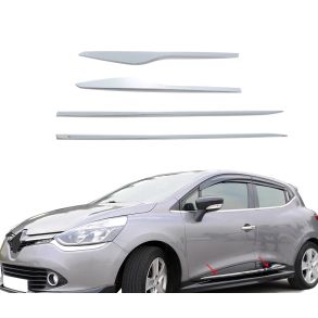 Sidelister rustfri stl krom - Renault Clio IV rg. 2012->