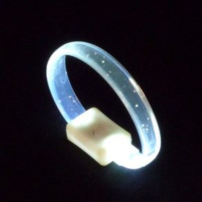 LED Armbnd - Flashing Crystal - Hvid