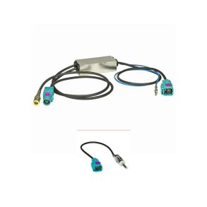 Antenne split adapter - Fakra (M) -> Fakra (M) el. DIN(M) & SMB(F) - Hj kvalitet