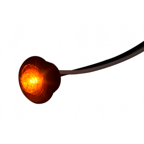Sidemarkeringslygte Rund 12V-24V - Orange LED SMD - Dia. �27 mm 1 stk