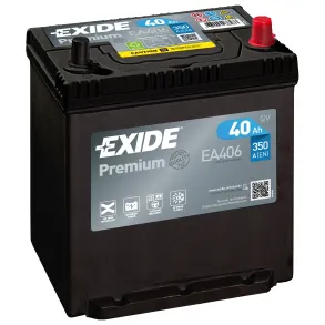 Startbatteri - Exide Premium EA406 - 12V (38ah / 300cca)