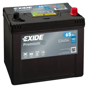 Startbatteri - Exide Premium EA654 - 12V (65ah / 580cca)
