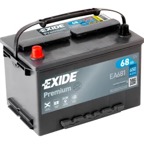 Startbatteri - Exide Premium EA681 - 12V (68ah / 650cca)