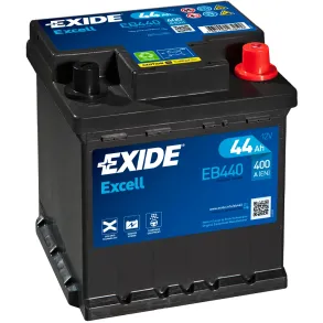 Startbatteri - Exide Excell EB440 - 12V (44ah / 400cca)