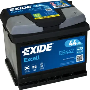 Startbatteri - Exide Excell EB442 - 12V (44ah / 420cca)