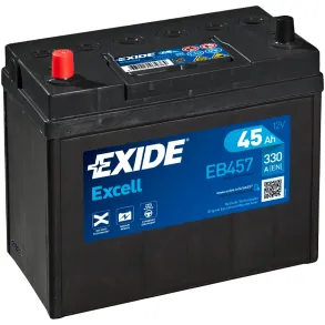 Startbatteri - Exide Excell EB457 - 12V (45ah / 330cca)