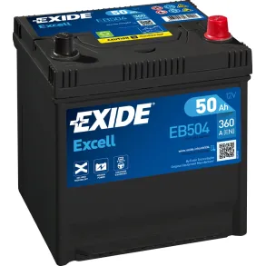 Startbatteri - Exide Excell EB504 - 12V (50ah / 360cca)