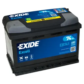 Startbatteri - Exide Excell EB741 - 12V (75ah / 680cca)