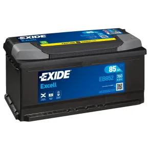 Startbatteri - Exide Excell EB852 - 12V (85ah / 760cca)