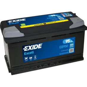 Startbatteri - Exide Excell EB950 - 12V (95ah / 800cca)