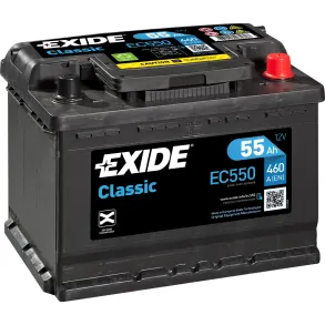 Startbatteri - Exide Classic EC550 - 12V (55ah / 460cca)
