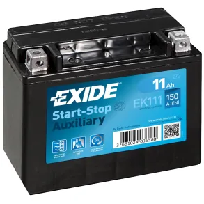 Startbatteri Start/stop - Exide AGM EK111 - 12V (11ah / 150cca)