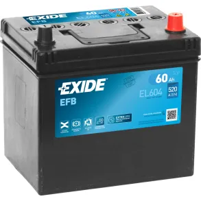 Startbatteri Start/stop - Exide EFB EL550 - 12V (60ah / 520cca)