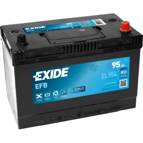 Startbatteri Start/stop - Exide EFB EL954 - 12V (95ah / 800cca)