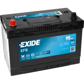 Startbatteri Start/stop - Exide EFB EL955 - 12V (95ah / 800cca)