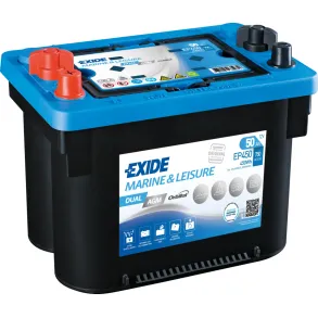 Startbatteri - Exide EP450 DUAL AGM - 12V (50ah / 750cca)