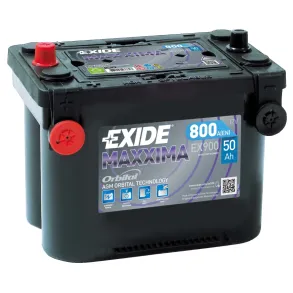 Startbatteri - Exide Maxxima Spiral AGM EX900 - 12V (50ah / 800cca)