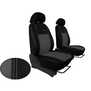 Skrddersyet Sdeovertrk - Subaru Legacy 4 rg. 2003-2009 (Forstole) - Kunstlder Sort/Gr