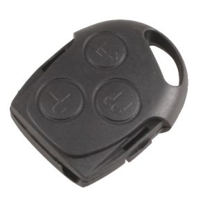 Nglehus Sort - Ford 3 Knaps Fjernbetjeningshus - U/ Batteriholder