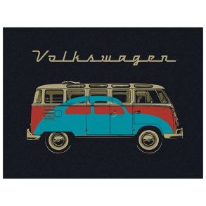 Fleece Tppe - VW T1 & Bobble - 200x150 cm