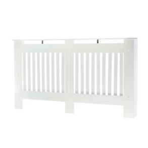 Radiatorskjuler hvid - 12 mm kraftig MDF - 172x19x82 cm