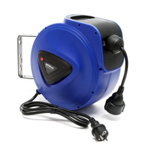 Automatisk kabelopruller 15 meter - Drejbar 180 - Vgmontering (med integreret bremse)