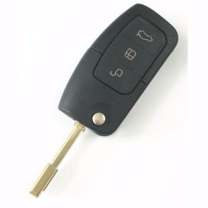 N�glehus - Ford - 3 Knaps Fjernbetjeningshus - M. batteriholder