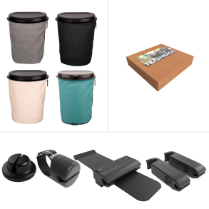 Flextrash St - 9 Liter - Inkl. Affaldsspand / Poser / Beslag